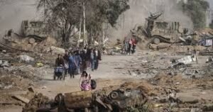 حماس کے خلاف پروپیگنڈہ اور فلسطینیوں کی جبری منتقلی کی سازش