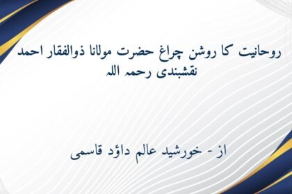 روحانیت کا روشن چراغ حضرت مولانا ذو الفقار احمد نقشبندیؒ