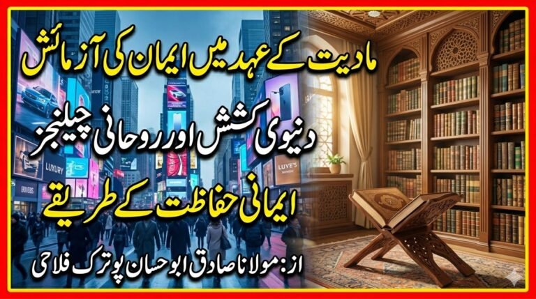مادیت کے عہد میں ایمان کی آزمائش