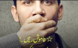 تو کیا, پھر ہم خاموش رہیں!