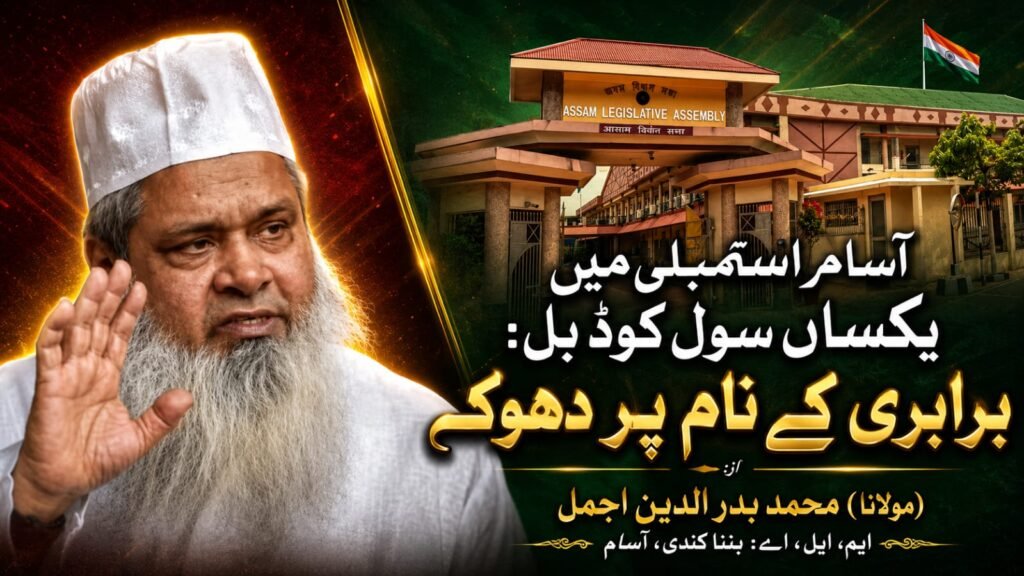 آسام اسمبلی میں یکساں سول کوڈ بل: برابری کے نام پر دھوکہ
